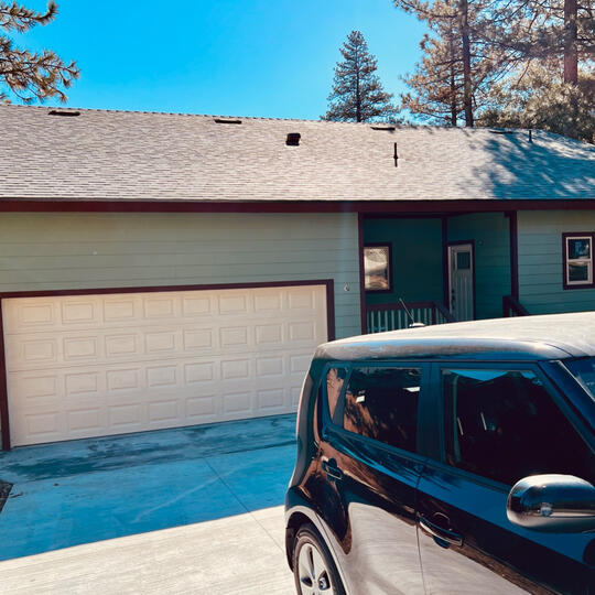 2 car garage and driveway