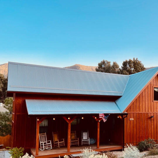 House with rocking chairs